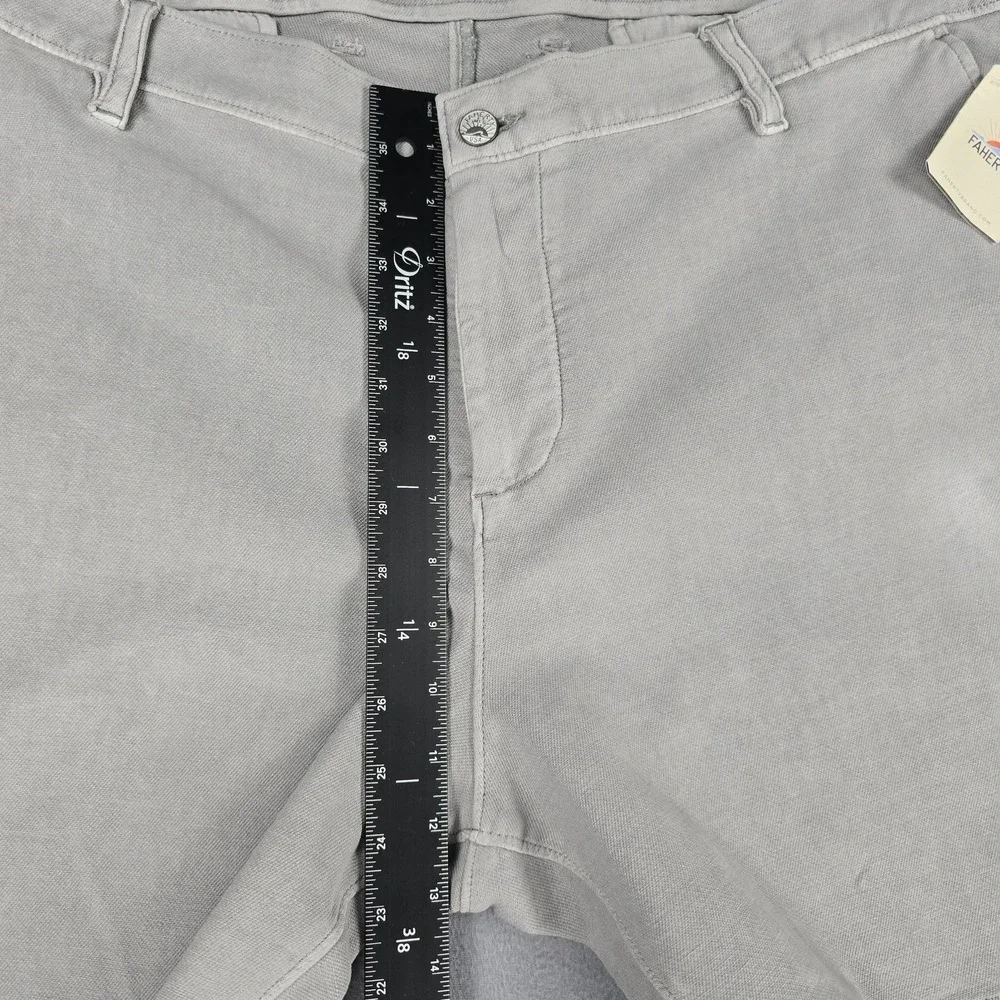 Faherty‎ Shorts Mens 42 Gray Stretch Terry Short 7 Inch Inseam Casual Chino Soft